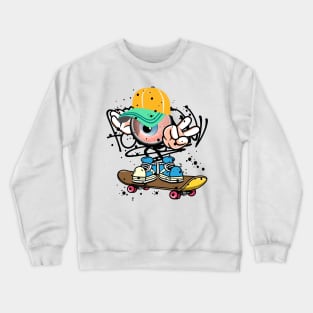 Skateboard boy Graffiti Street Art Style Crewneck Sweatshirt